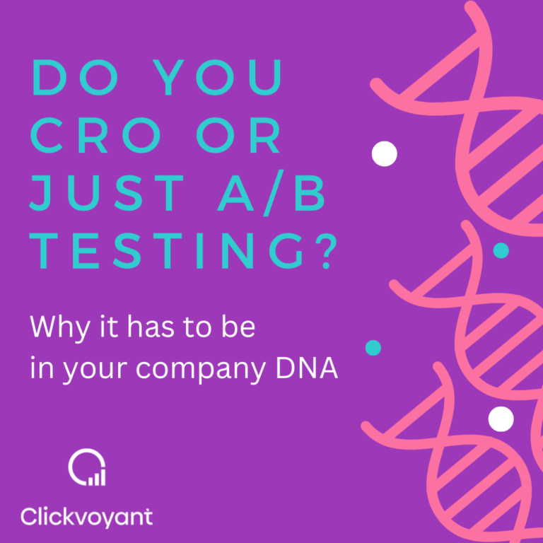 CRO or AB Testing. Experimentation has to be in your company culture.